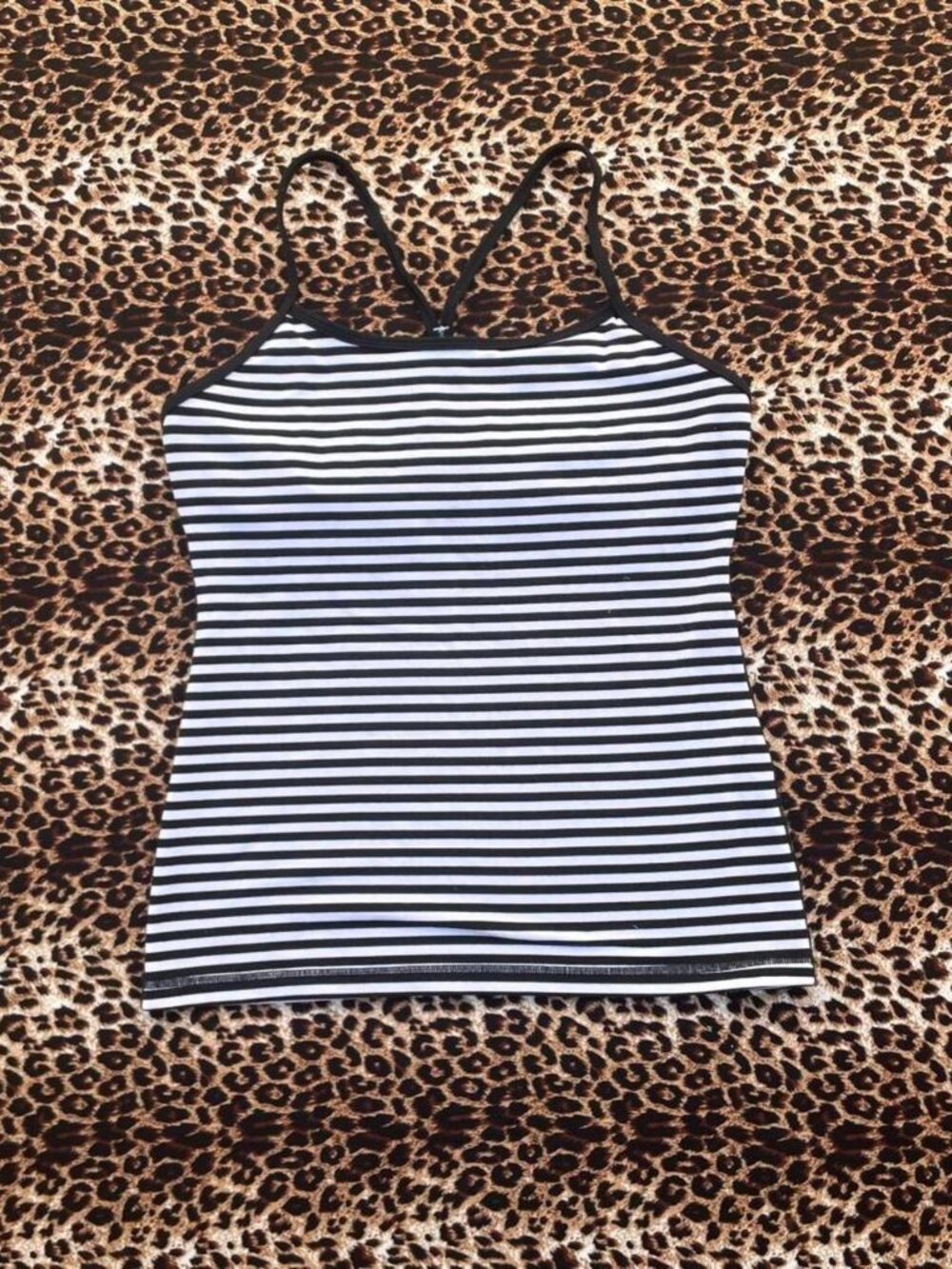 B&W Lulu striped racerback workout tank